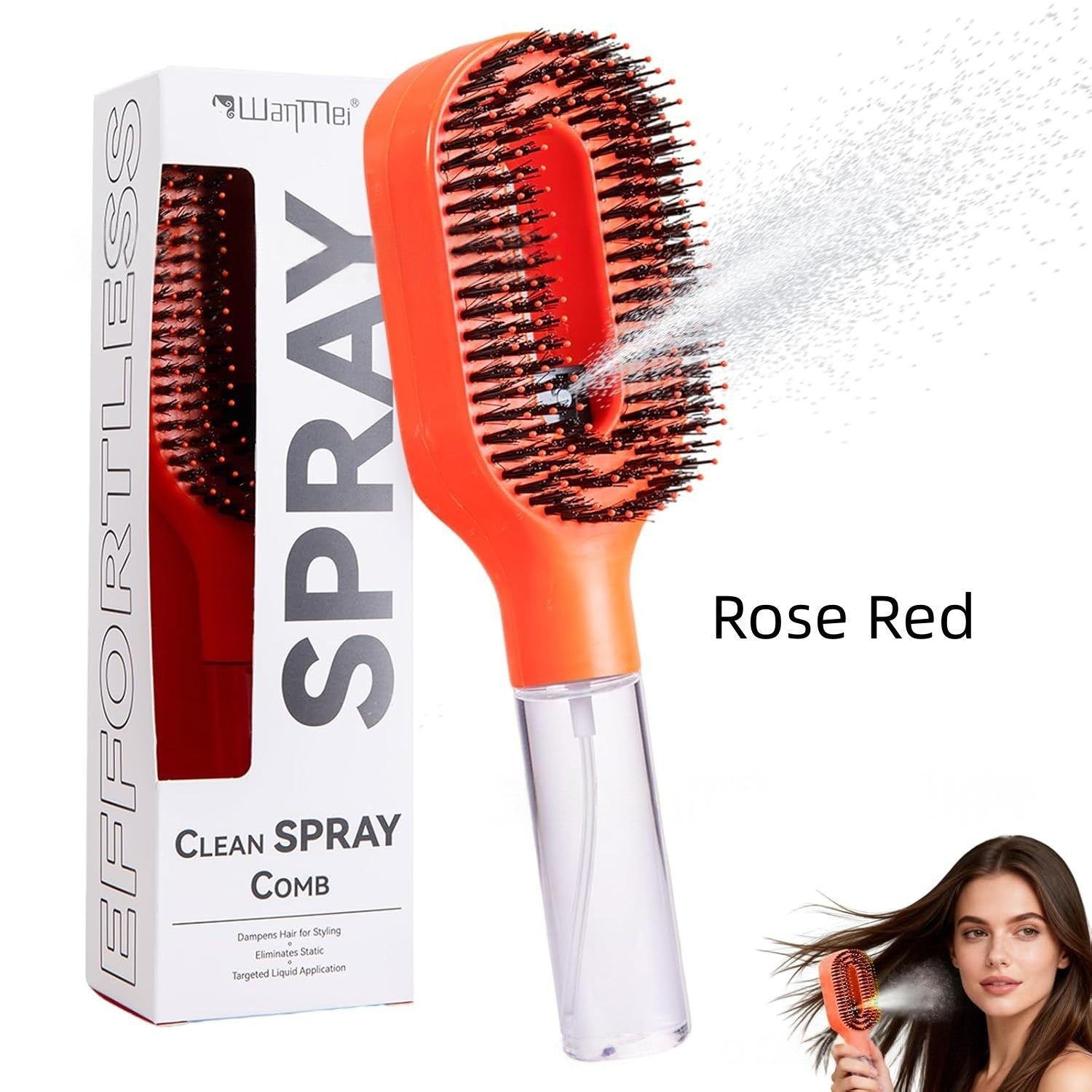 2-in-1 Sprayer Comb Detangling Hairbrush