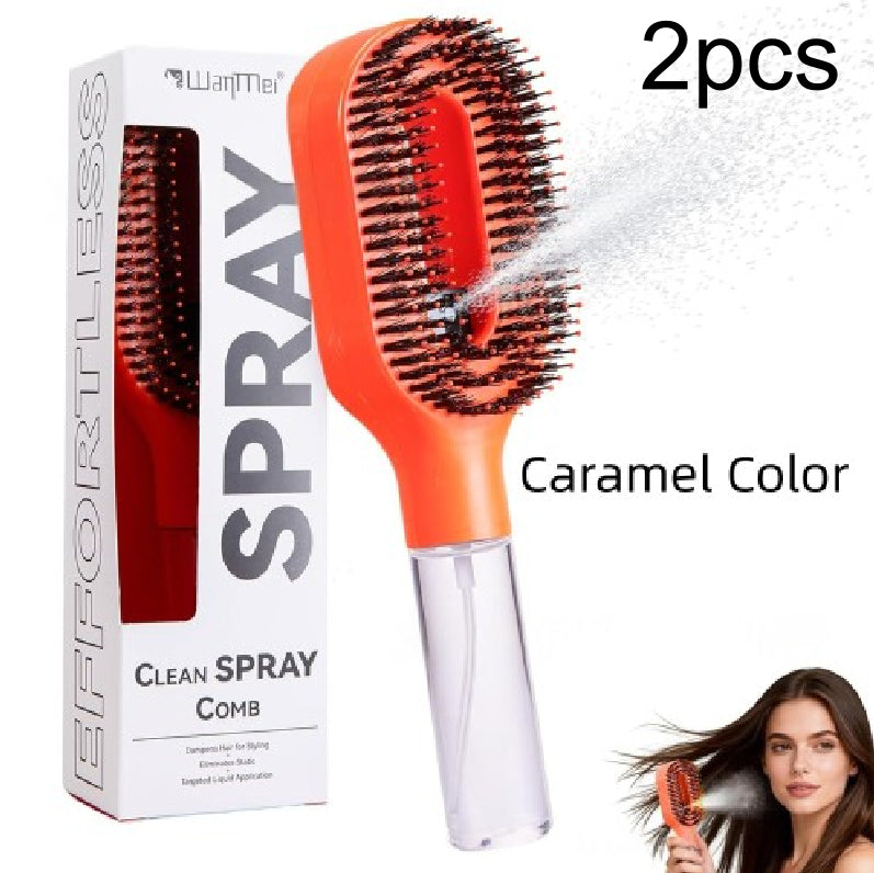 2-in-1 Sprayer Comb Detangling Hairbrush