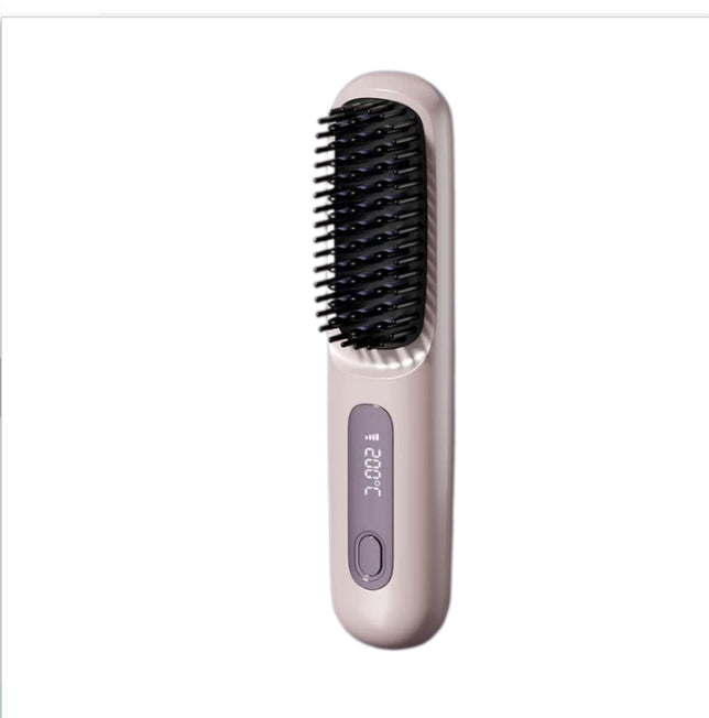 2-in-1 Straight Hair Comb Wireless Hair Straightener