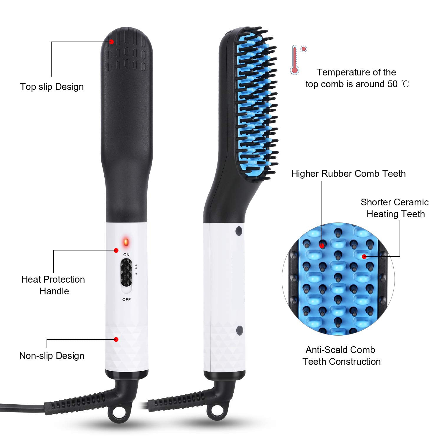 Multifunctional Hair Straightener Hair Comb