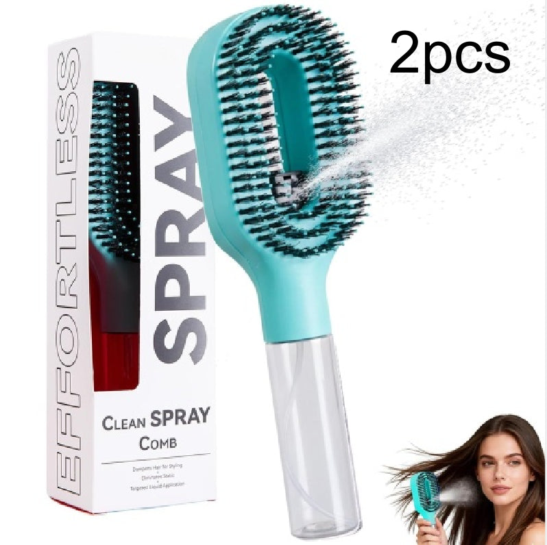2-in-1 Sprayer Comb Detangling Hairbrush