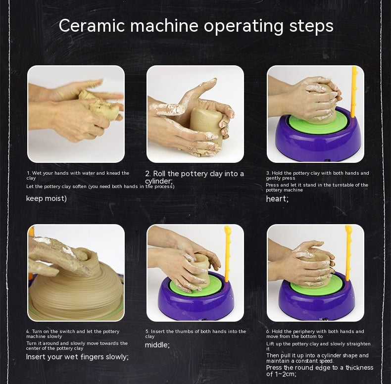 Children's Potter's Wheel Electric Toy