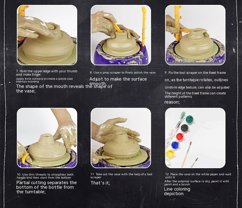 Children's Potter's Wheel Electric Toy