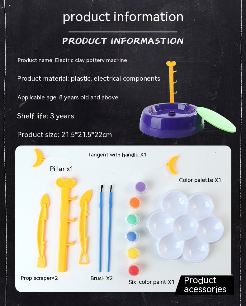 Children's Potter's Wheel Electric Toy