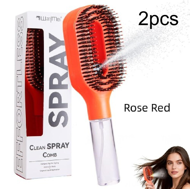 2-in-1 Sprayer Comb Detangling Hairbrush
