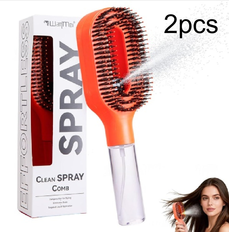 2-in-1 Sprayer Comb Detangling Hairbrush