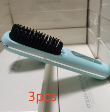 2-in-1 Straight Hair Comb Wireless Hair Straightener