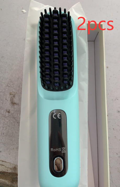 2-in-1 Straight Hair Comb Wireless Hair Straightener