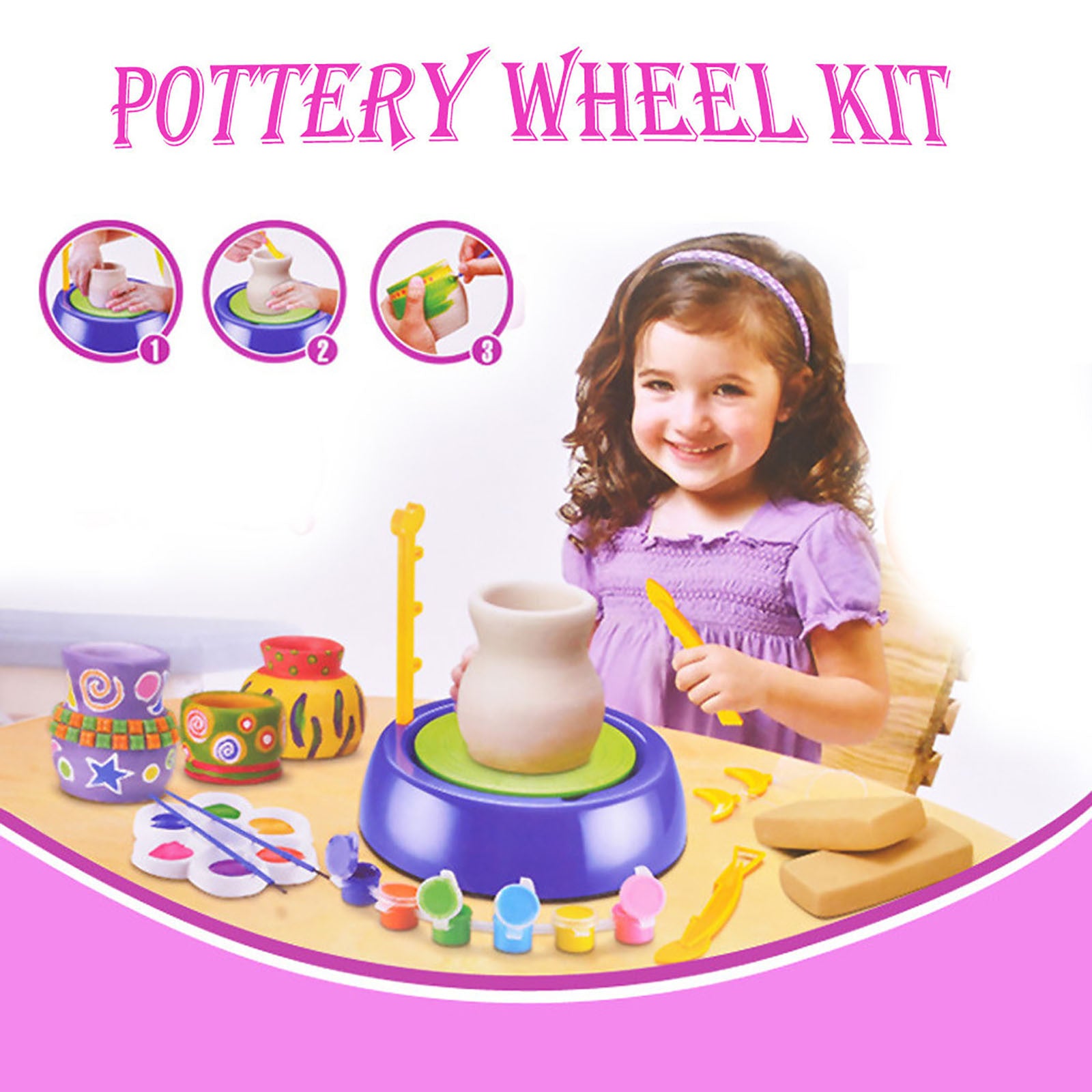 Pottery Wheel Kit Craft Toys For Kids