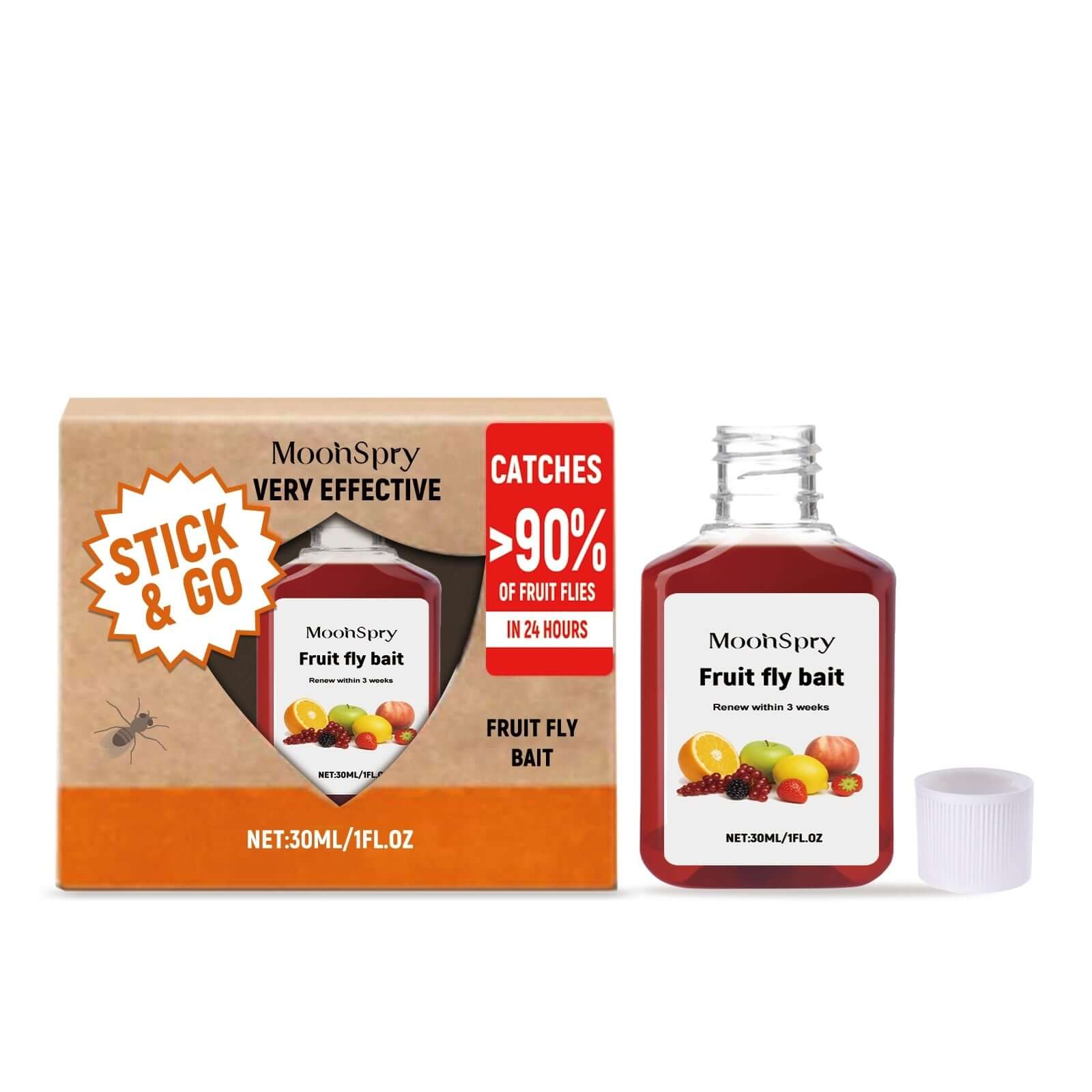 Fruit Fly Bait attractant solution for fly traps