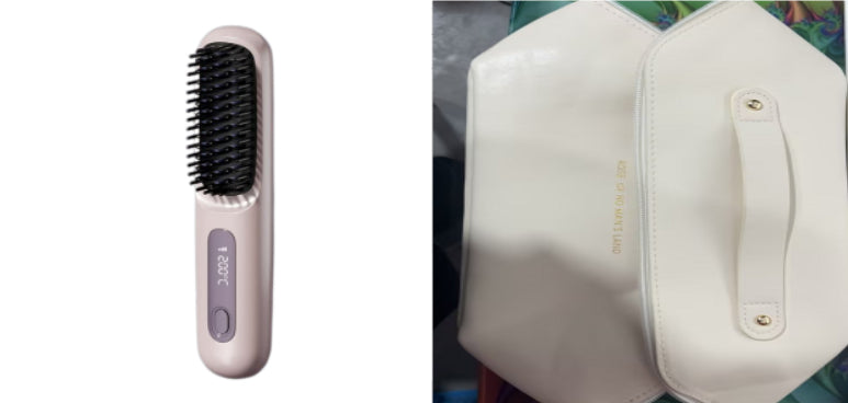 2-in-1 Straight Hair Comb Wireless Hair Straightener