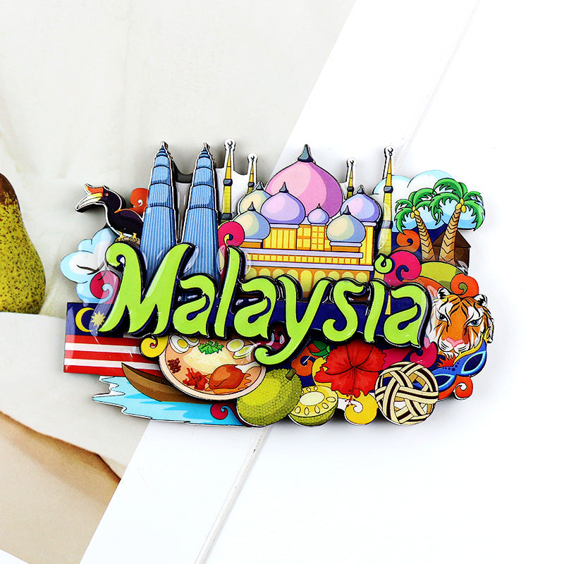 Wooden Fridge Magnets World Landmarks