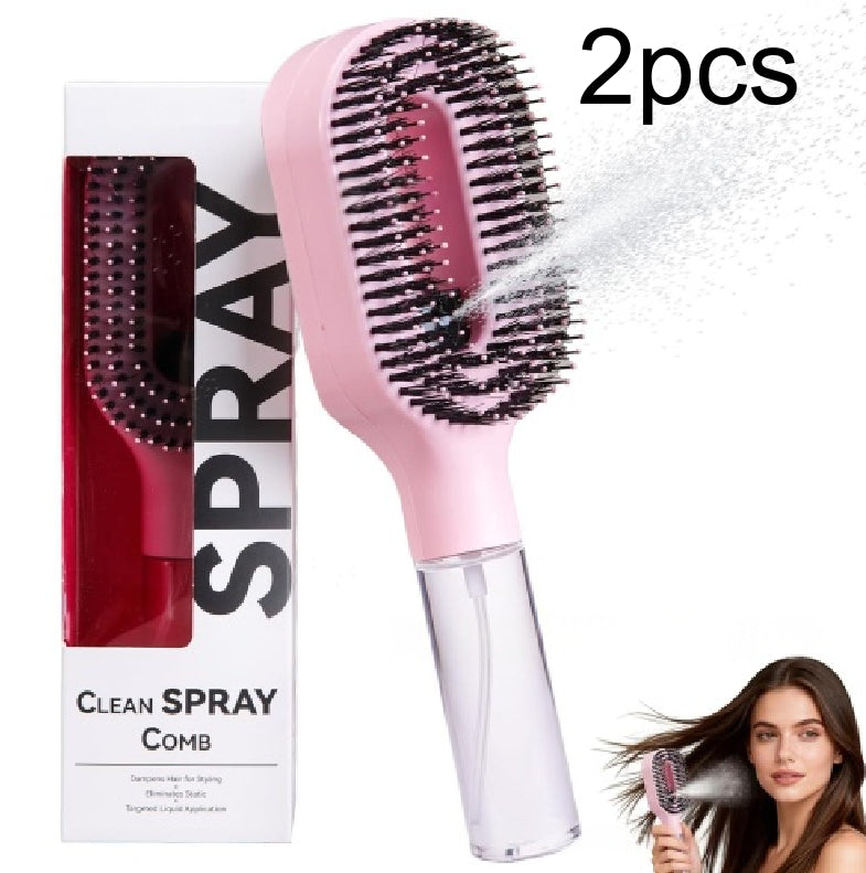 2-in-1 Sprayer Comb Detangling Hairbrush