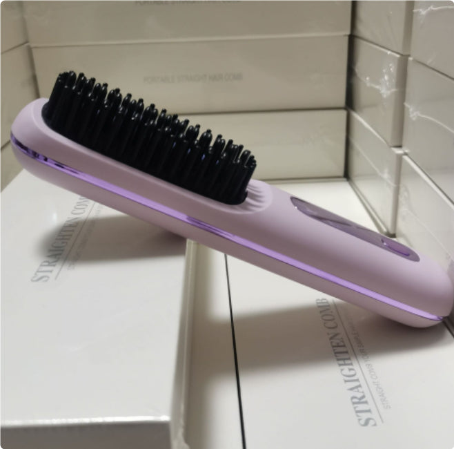 2-in-1 Straight Hair Comb Wireless Hair Straightener