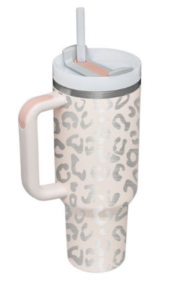 40 Oz Tumbler With Handle Straw