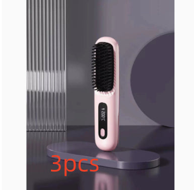 2-in-1 Straight Hair Comb Wireless Hair Straightener