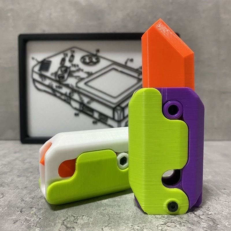 3D Printed Gravity Carrot Fidget