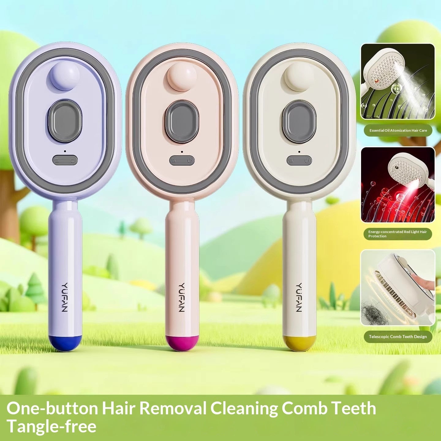 Electric Spray Airbag Massage Comb