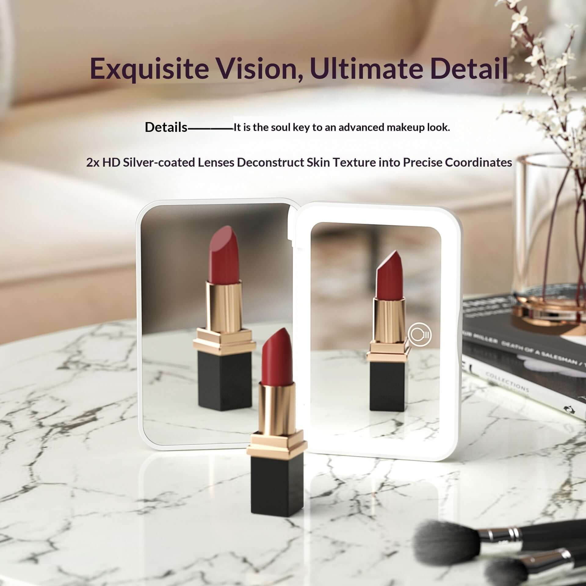 Rechargeable Portable LED Makeup Mirror 