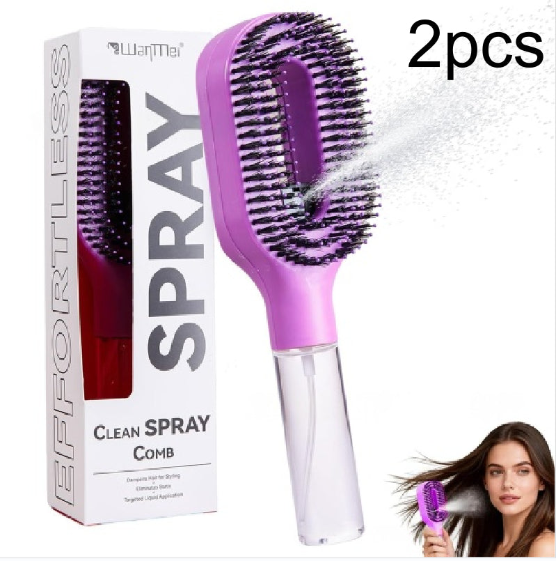 2-in-1 Sprayer Comb Detangling Hairbrush